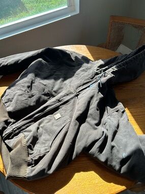 Carhartt Dark Brown Hooded Work Jacket